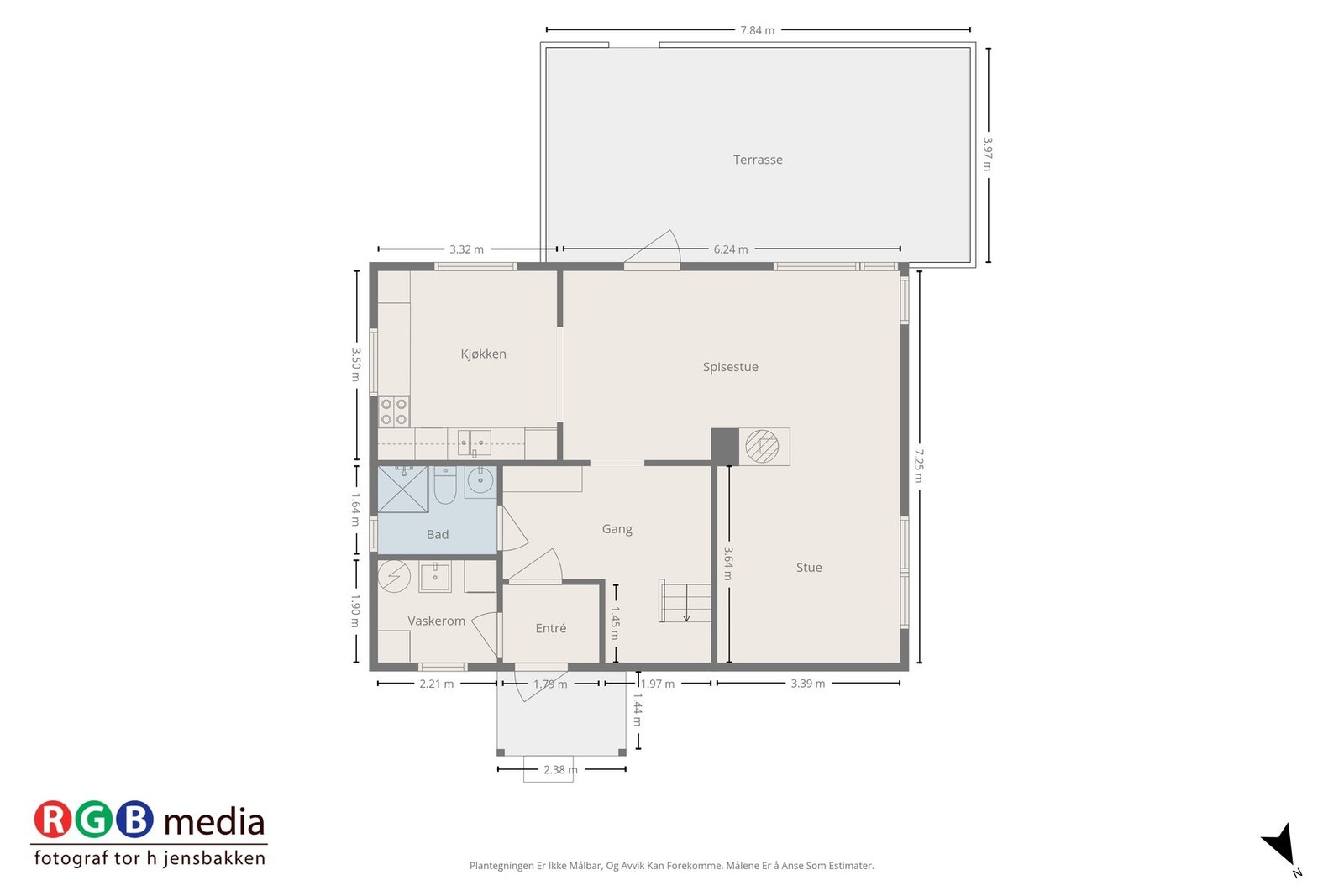 Plantegning 1.etasje Galleribilde
