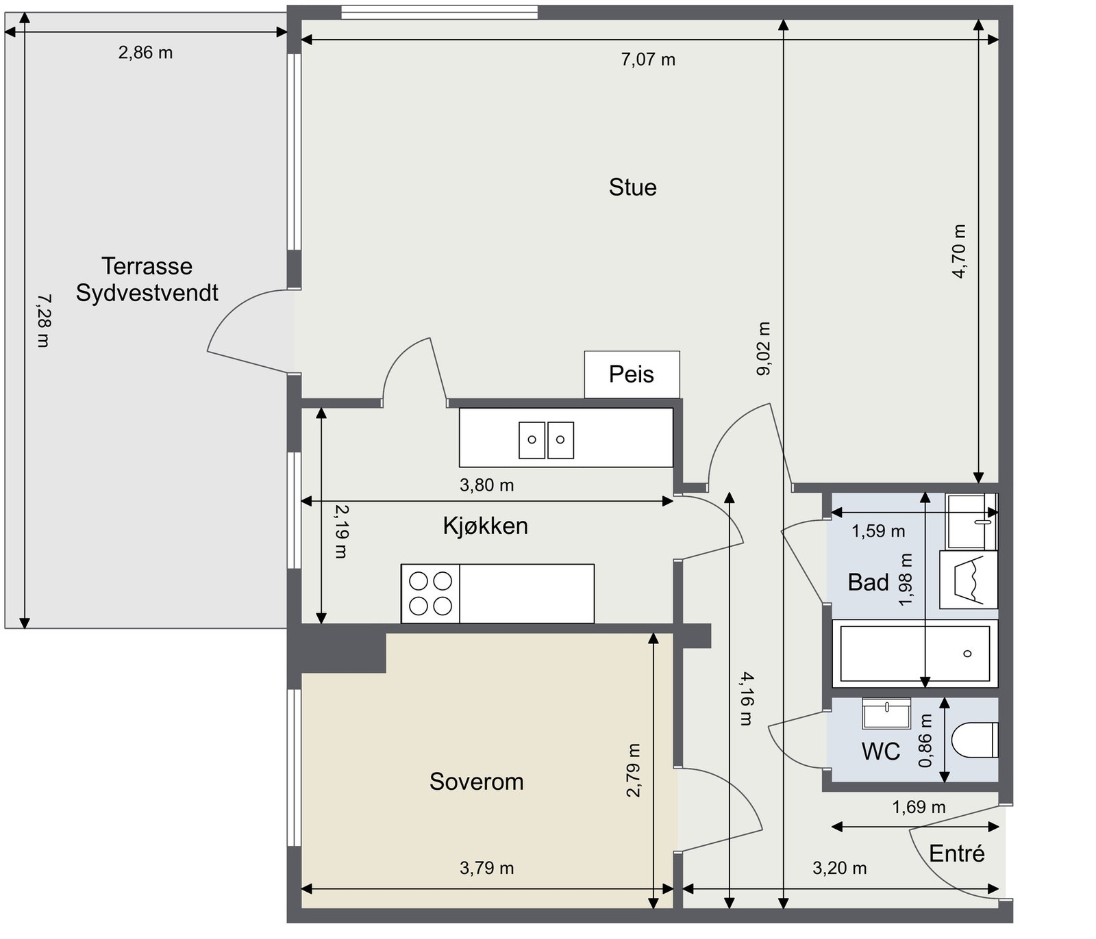 Plantegning Galleribilde