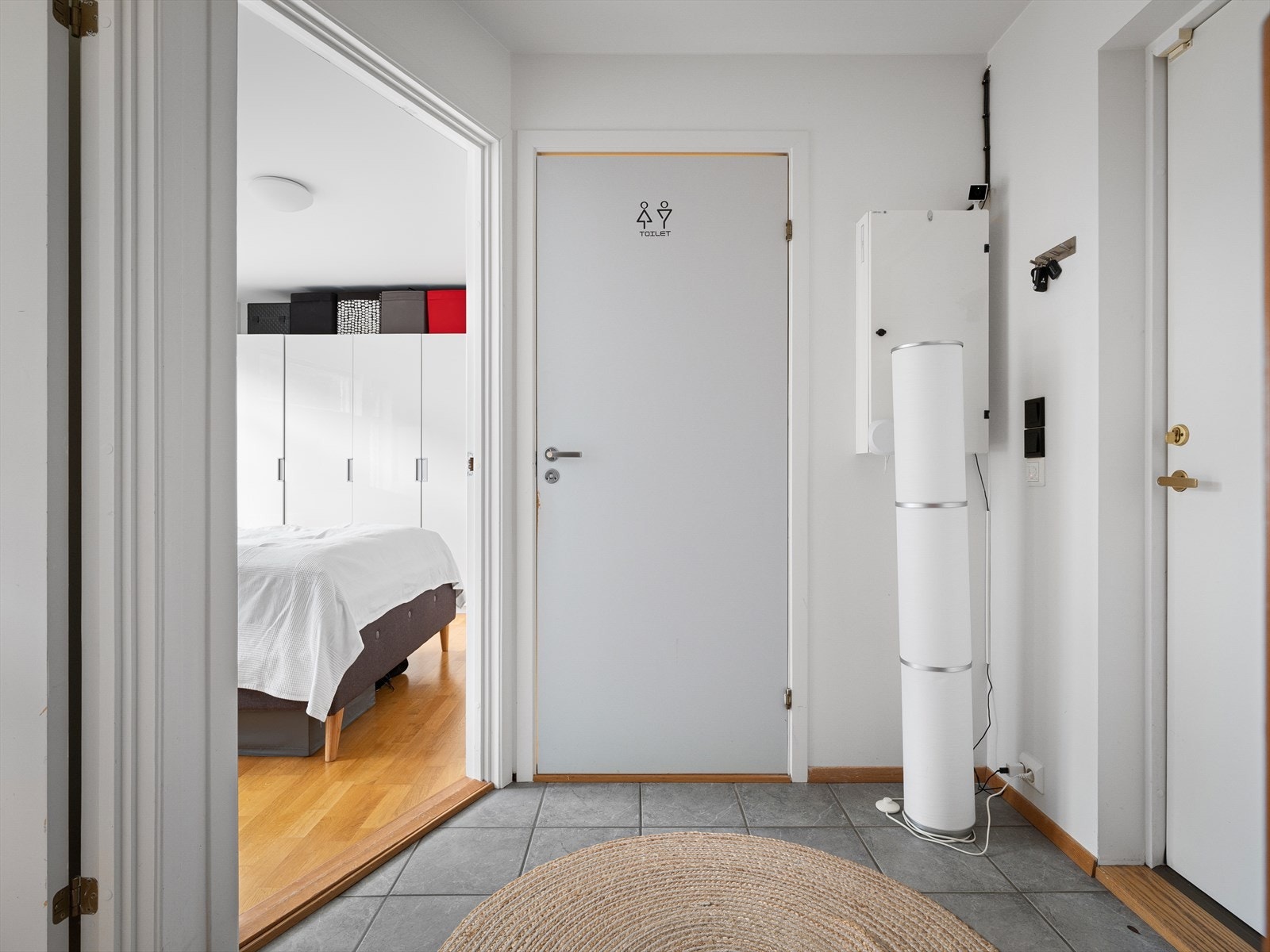 Utleiehuset: Gang med direkte tilgang til 2 soverom og baderom. Galleribilde