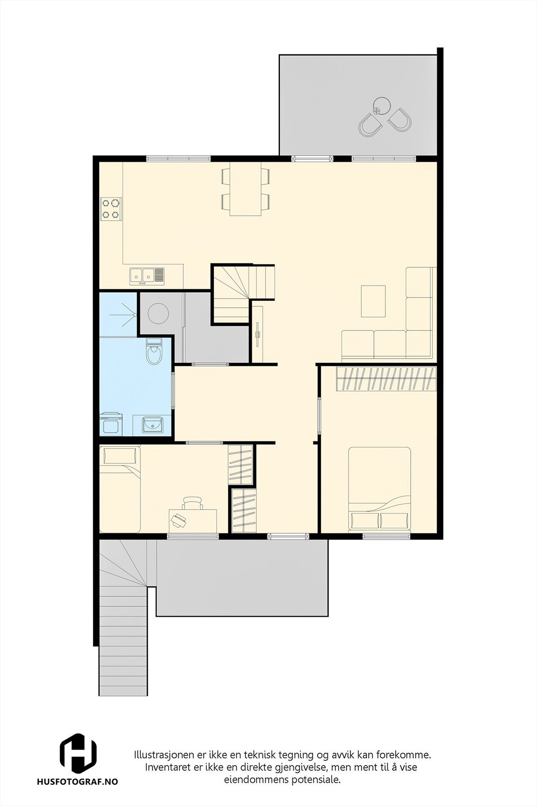 Plantegning 1.etasje. Galleribilde
