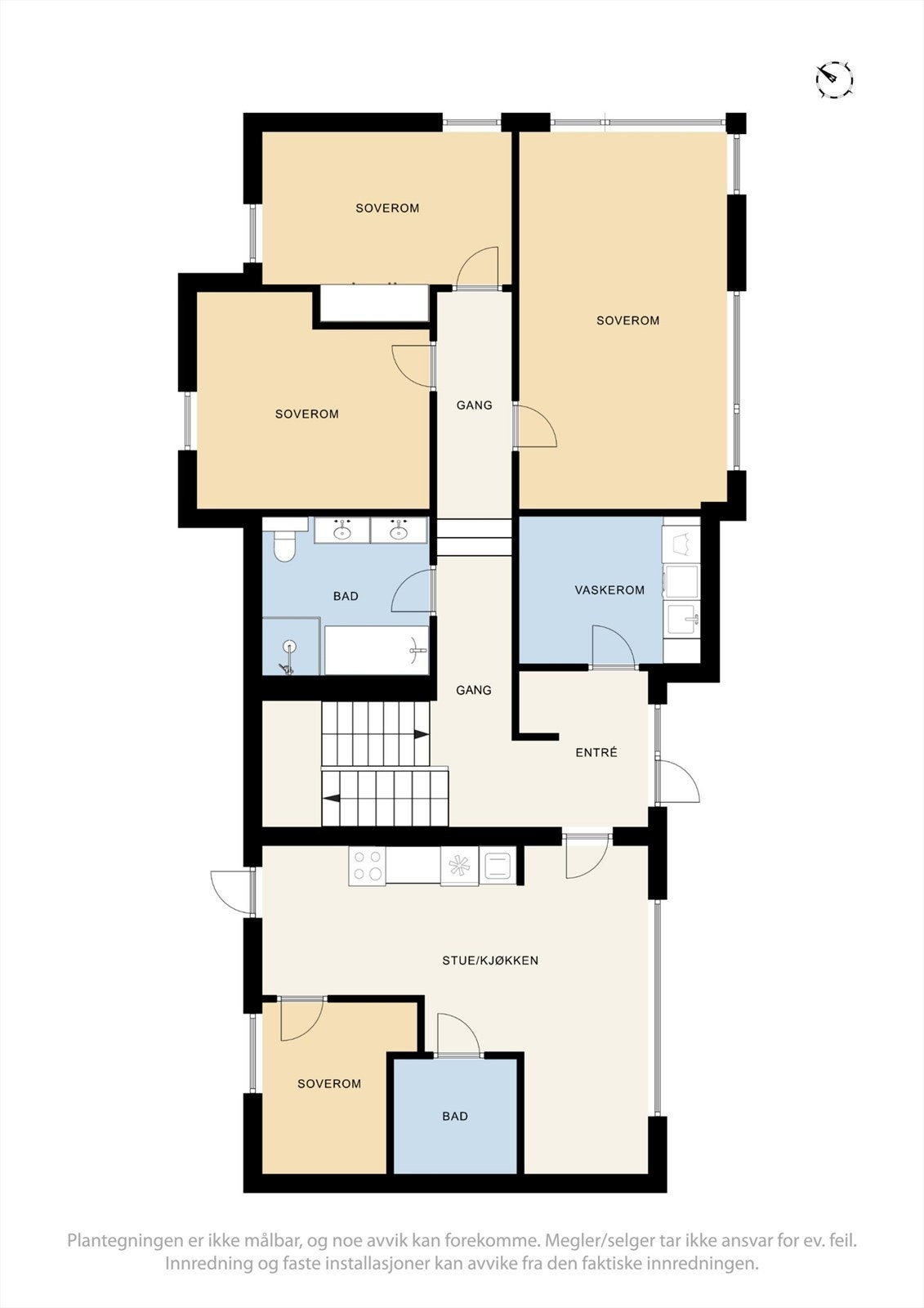 Plantegning 1. etasje. Galleribilde