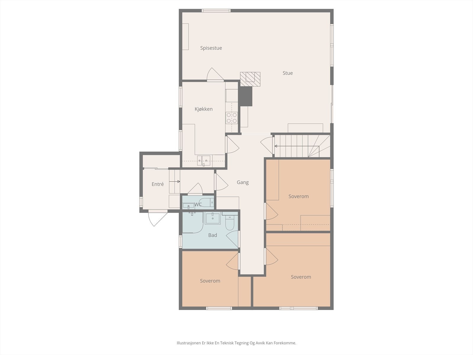 Plantegning 1.etasje. Galleribilde