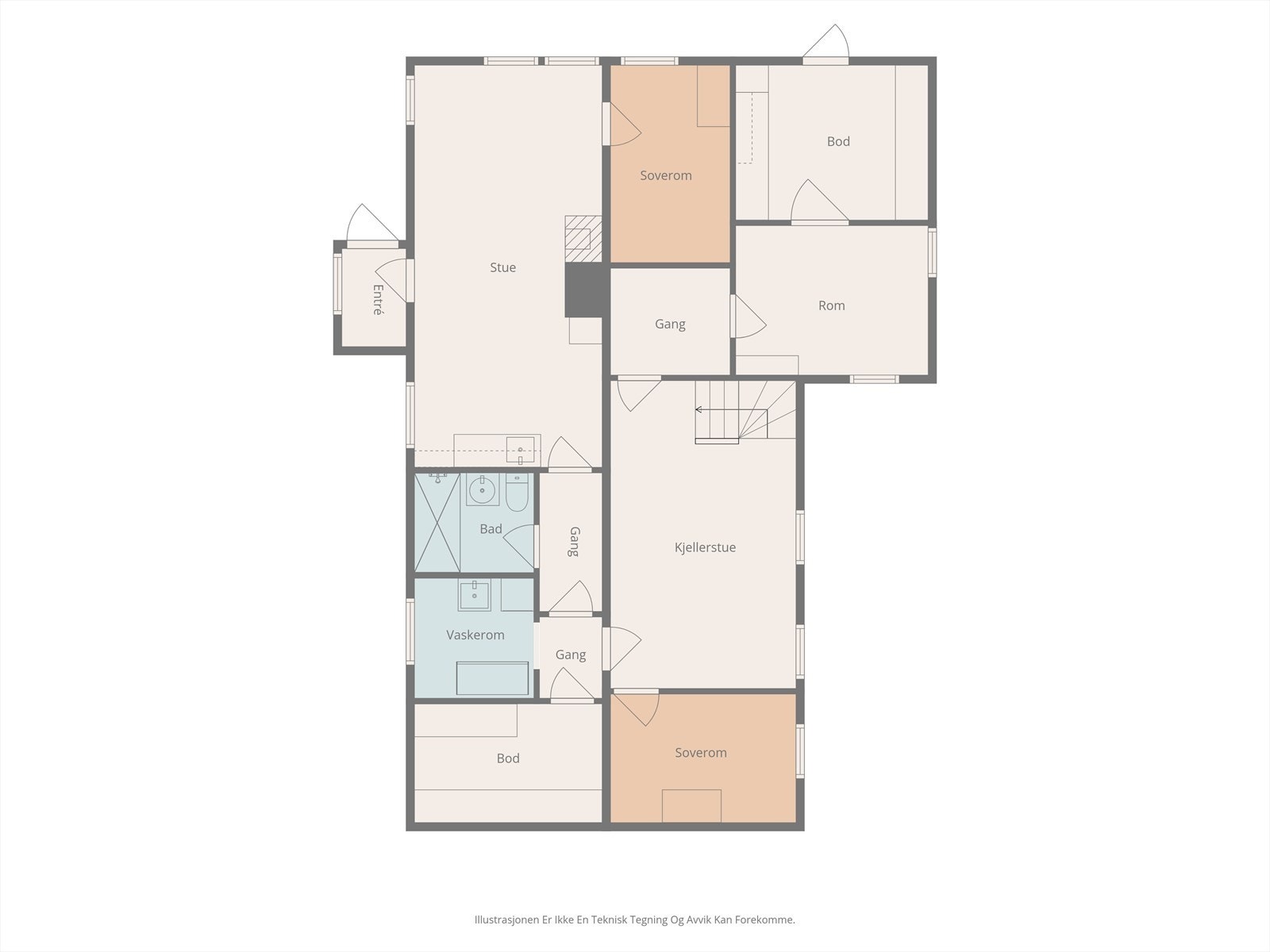 Plantegning Kjeller. Galleribilde