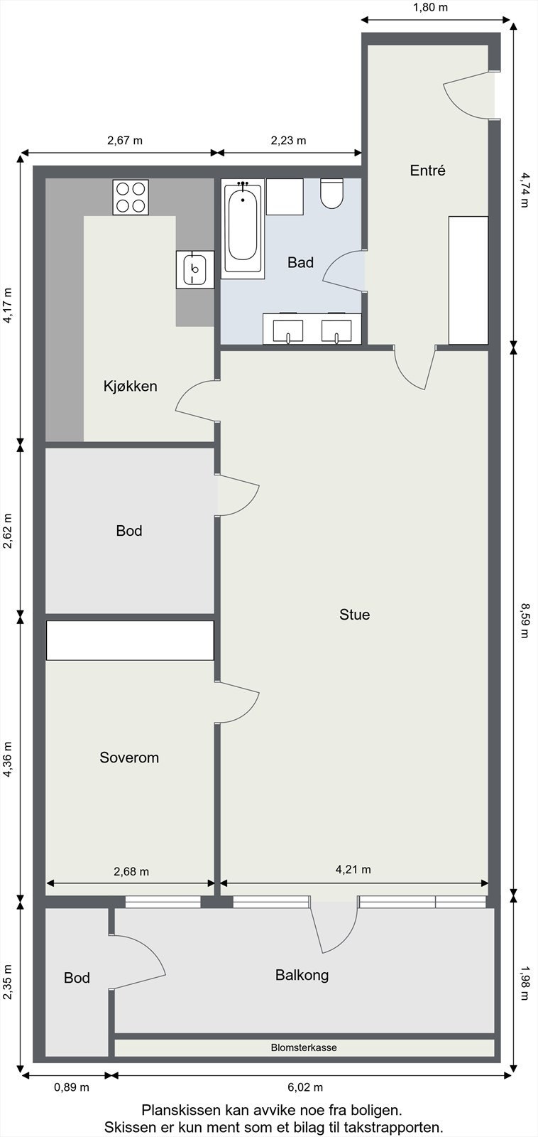 Planskisse Galleribilde