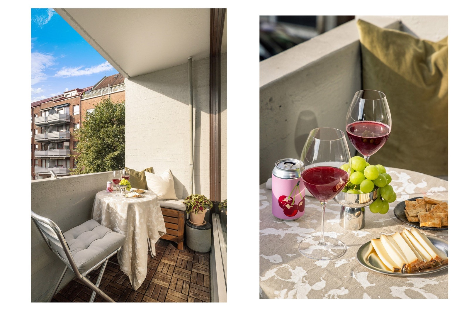 Balkongen er en fin ramme for å nyte solrike ettermiddager og rolige sommerdager. Galleribilde