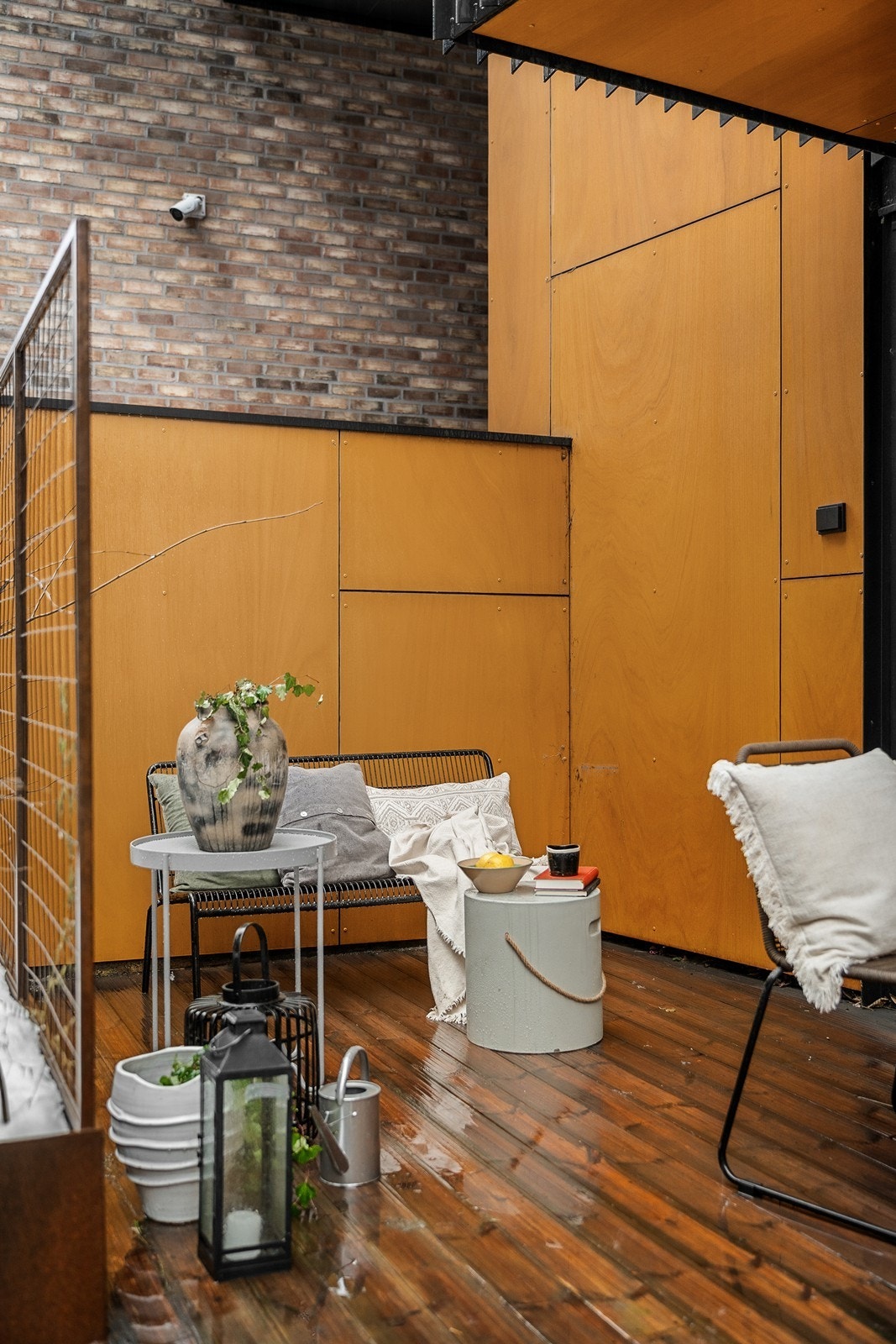 Det er etablert stikkontakt på markterrassen. Galleribilde