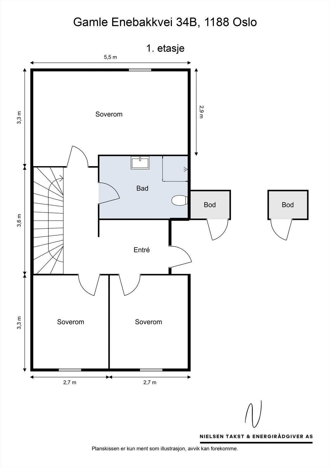 Plantegning - 1. etasje Galleribilde