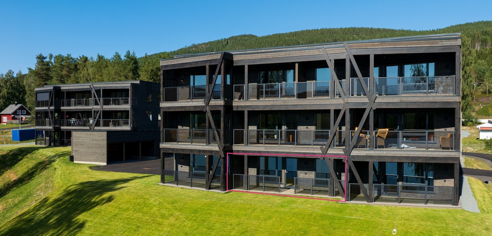 Leiligheten markert i bildet Galleribilde