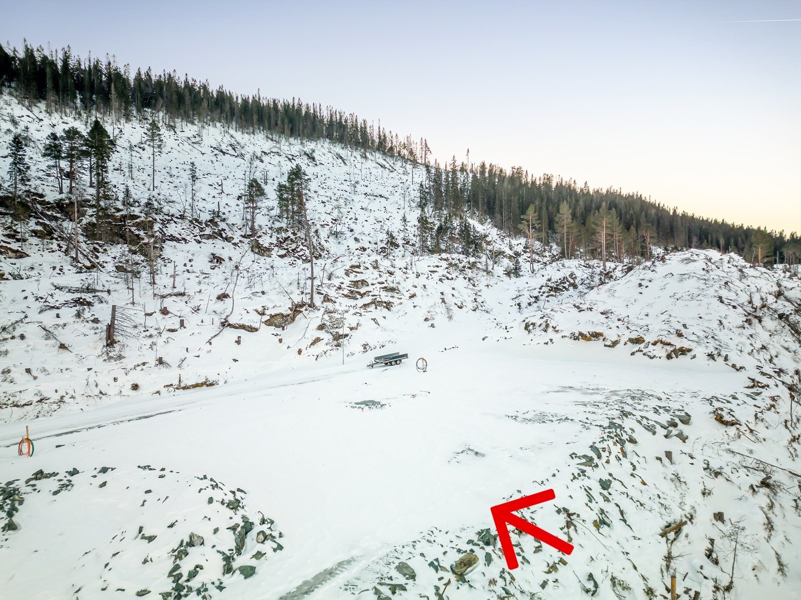 Tomta først på bilde Galleribilde