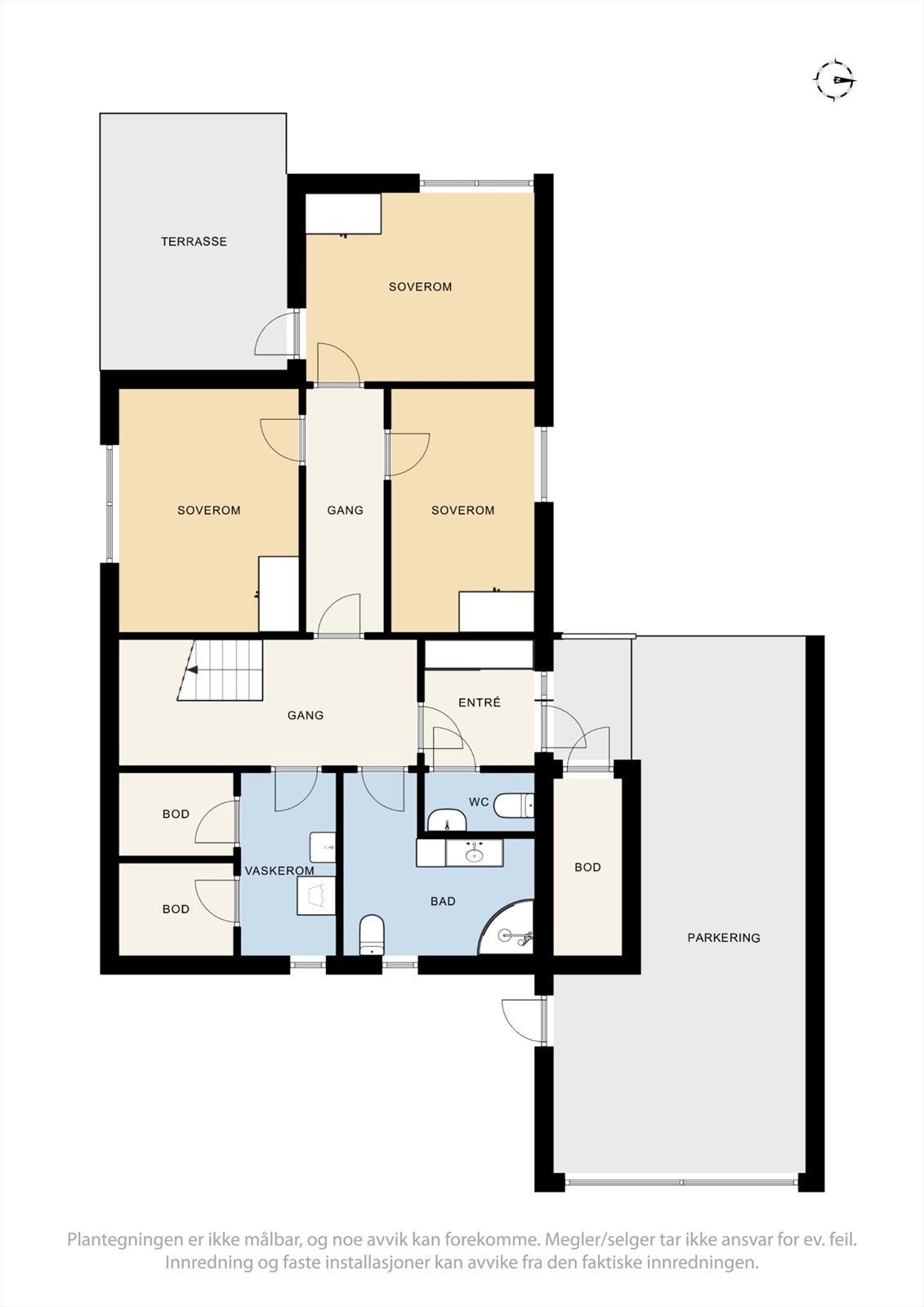 Plantegning 1.etasje Galleribilde