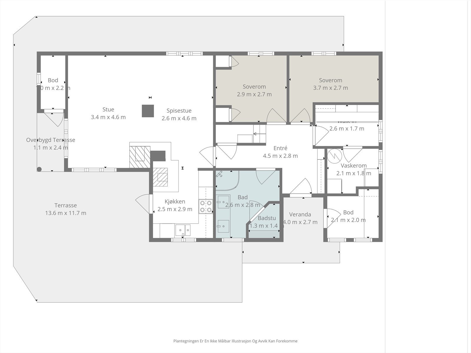 Planløsning 1. etg. (ikke målbar) Galleribilde