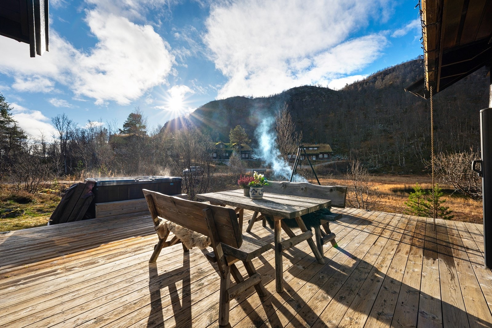 Jacuzzi er defekt og vil bli fjernet før overtagelse. Galleribilde