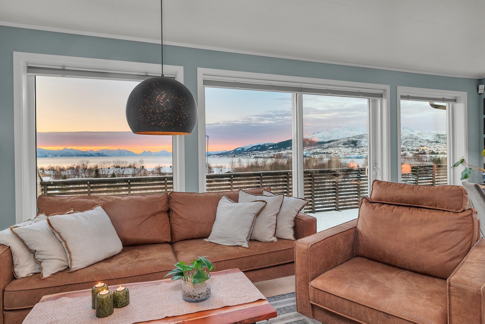 Rett og slett panoramautsikt Galleribilde