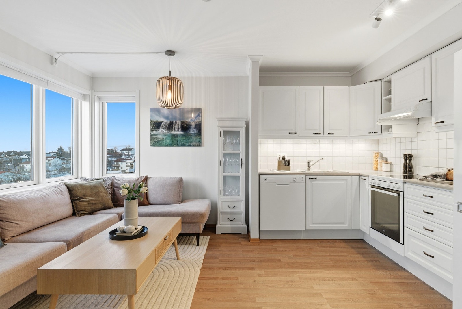 Stue/kjøkken - Merk utsik Galleribilde