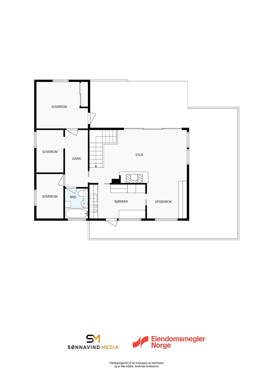 Plantegning hovedetasje Galleribilde