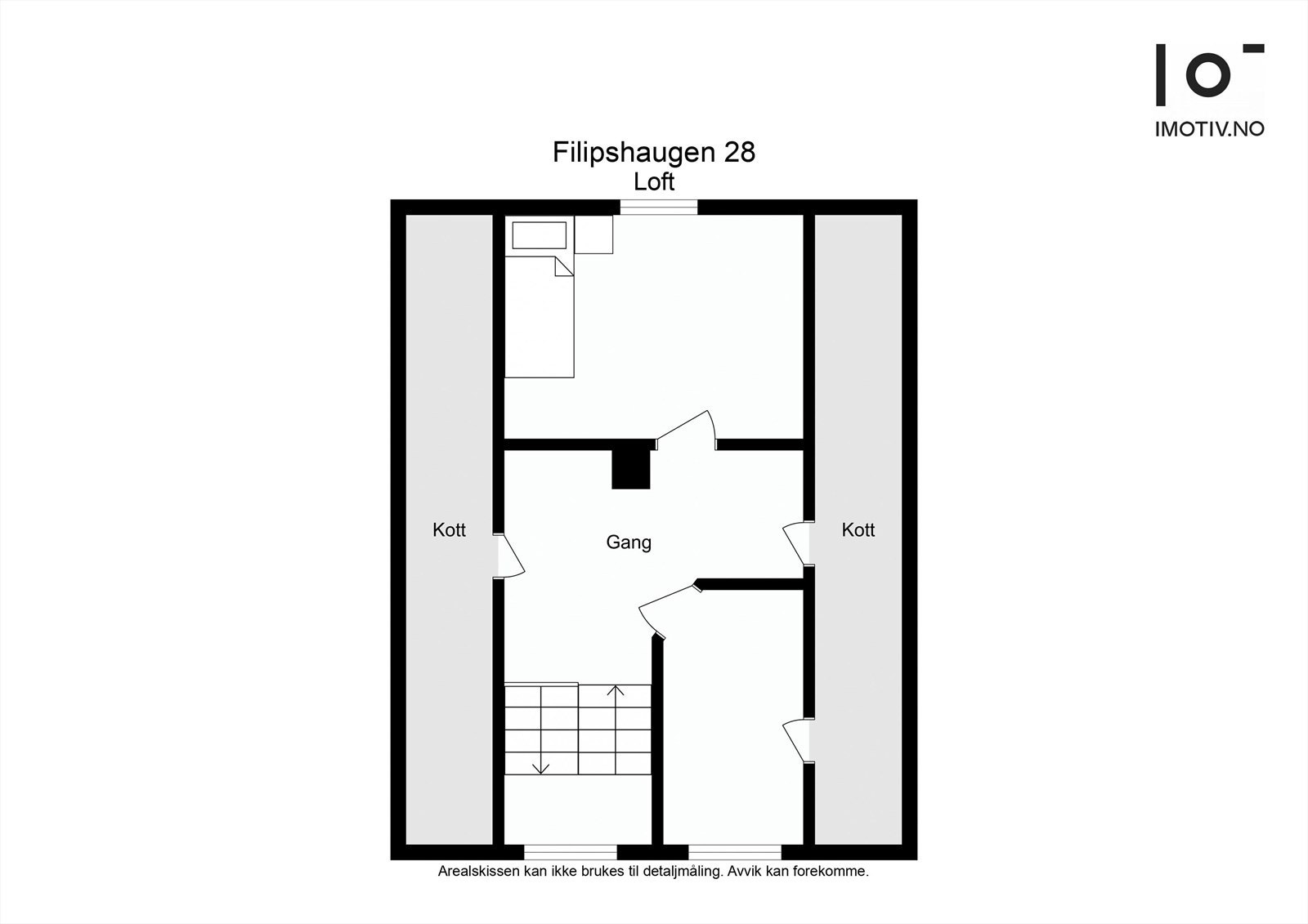 Plantegning loftsetasje Galleribilde