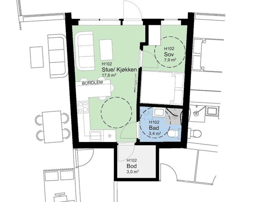 Plantegning Galleribilde