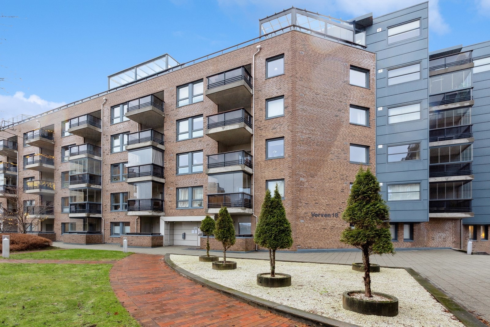 Fasade Verven 18 med fellesområder Galleribilde