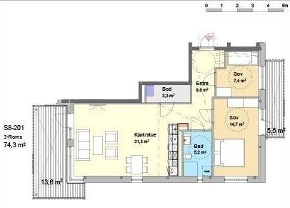 Planskisse Galleribilde