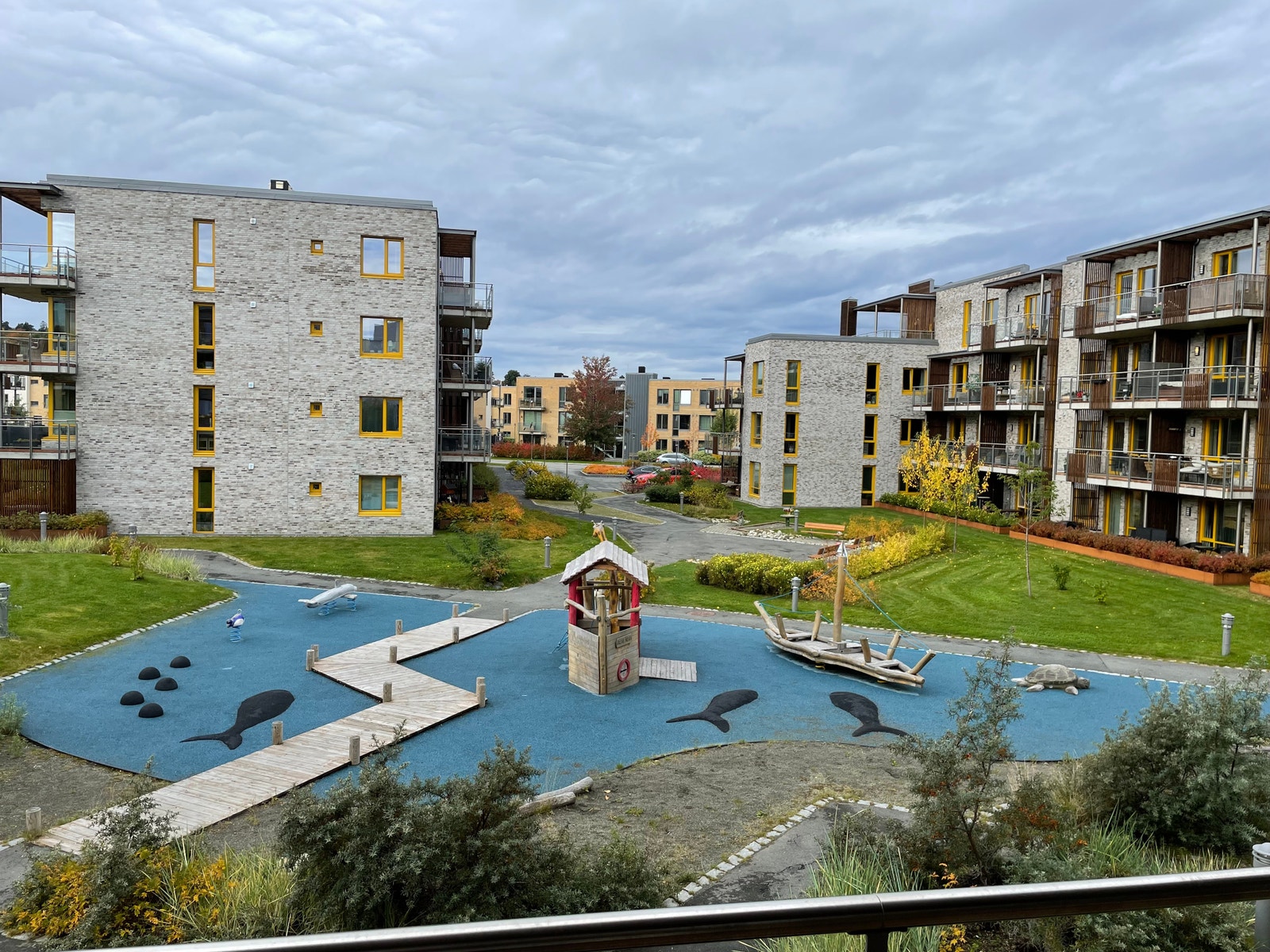 Utsikt fra balkong Galleribilde