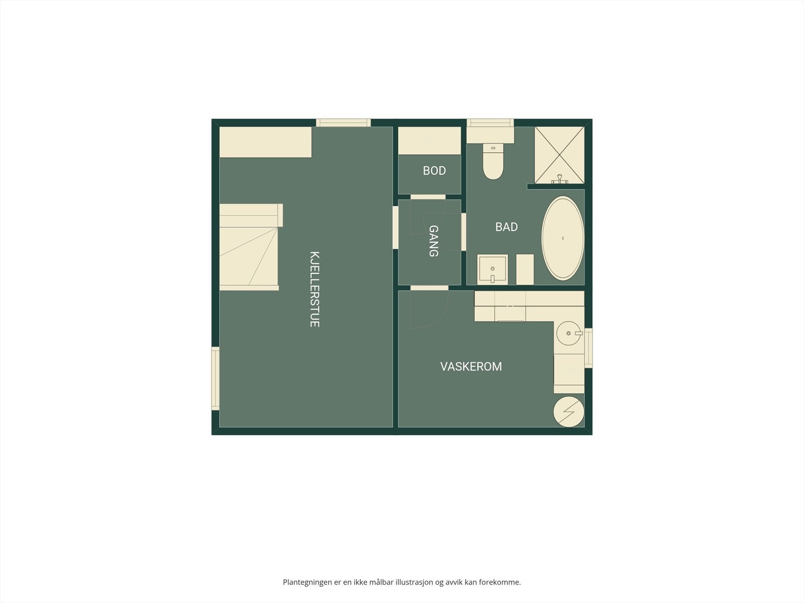 Plantegning - Kjeller. Galleribilde