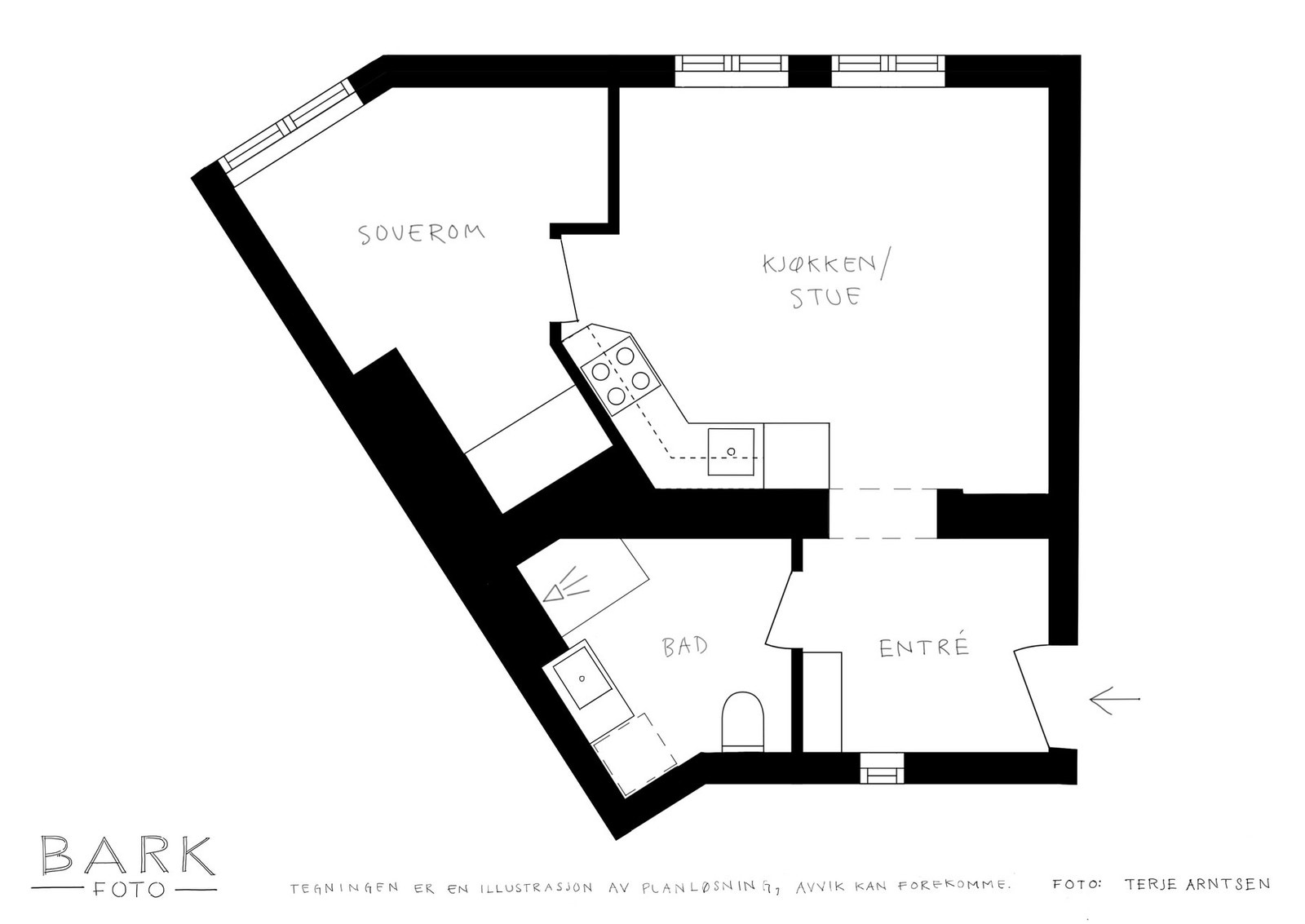 Plantegning høy 1.etasje Galleribilde