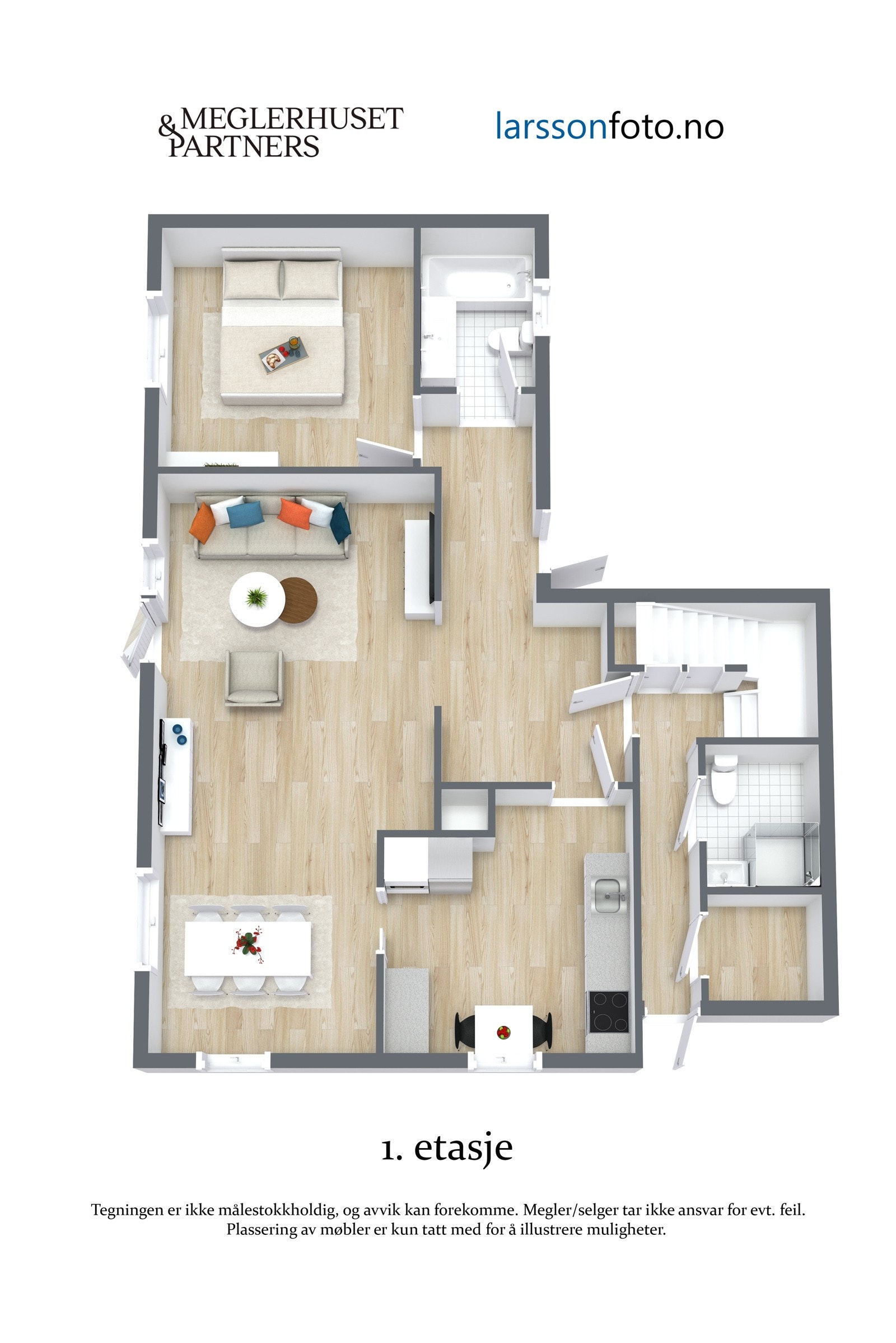 Plantegning 1.etg. Galleribilde