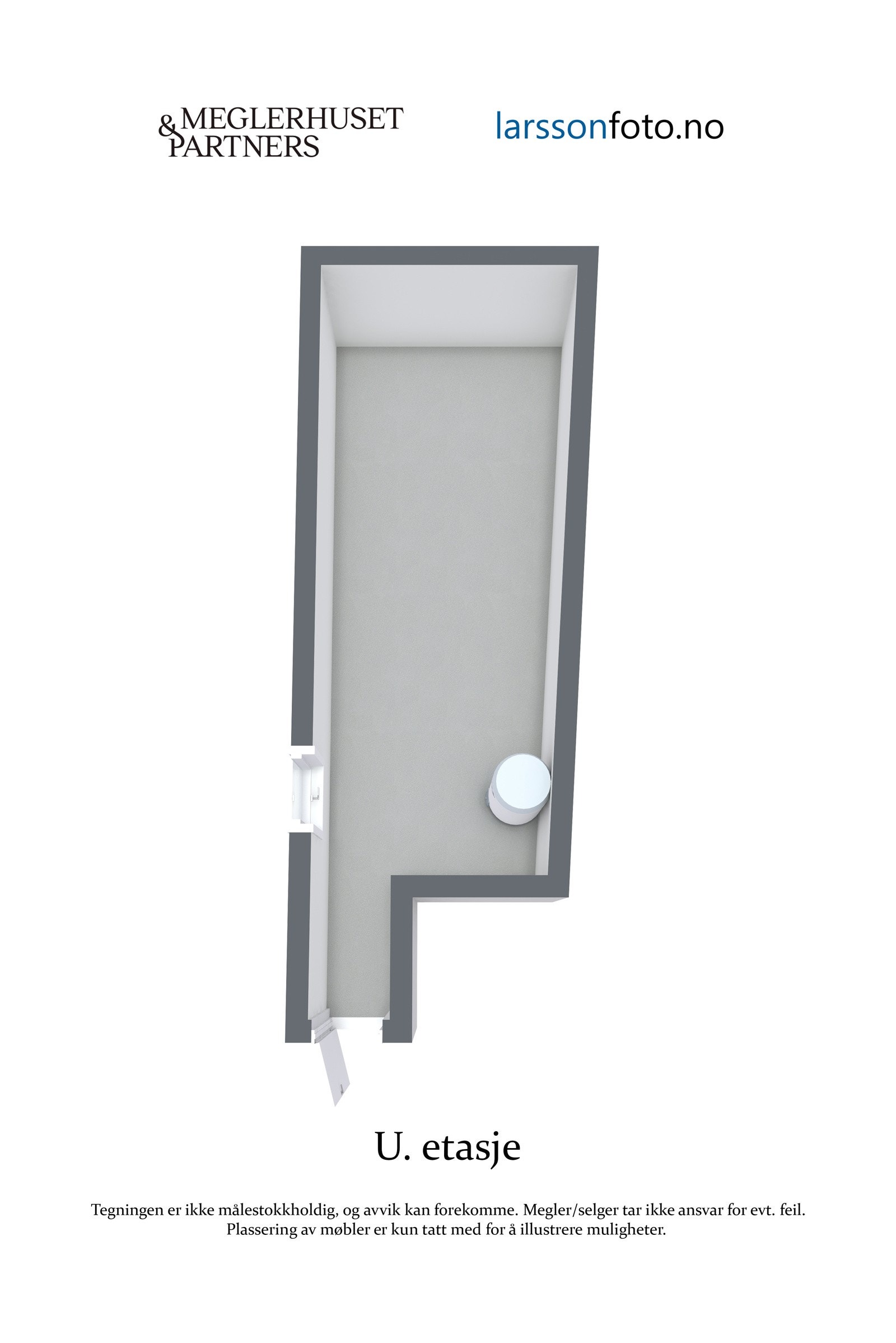 Plantegning underetasje/kjellerrom. Galleribilde