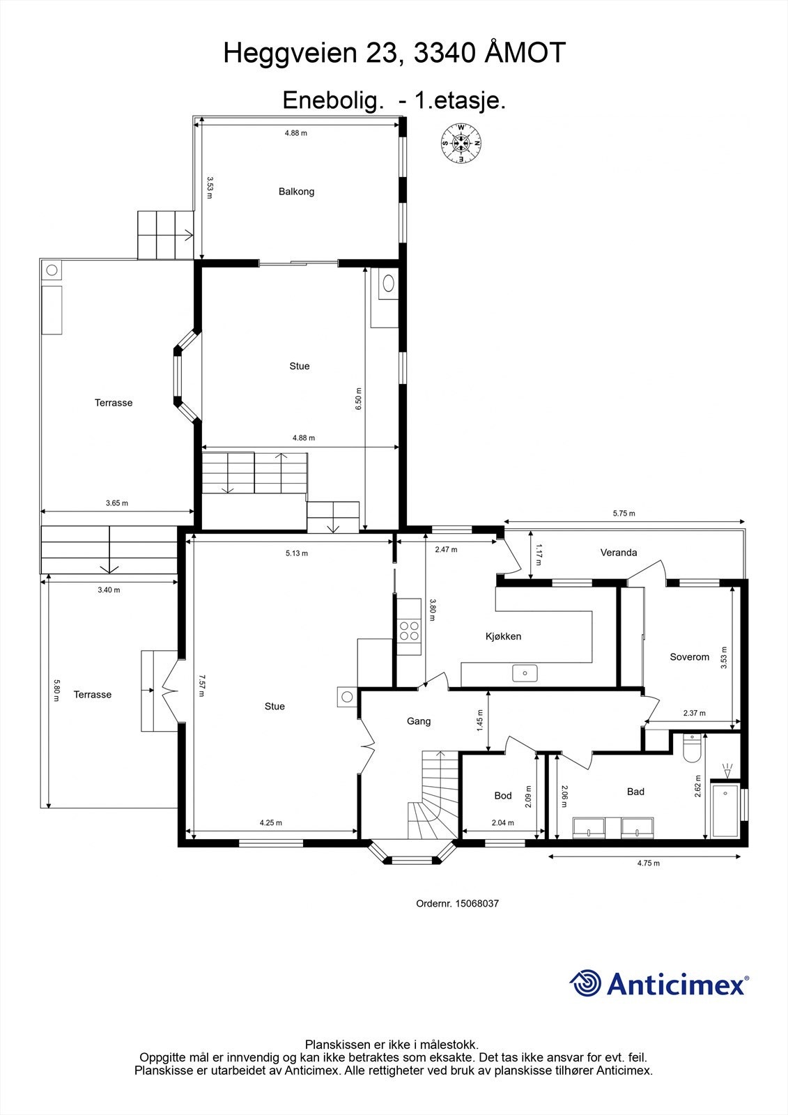 Plantegning - 1. etasje Galleribilde