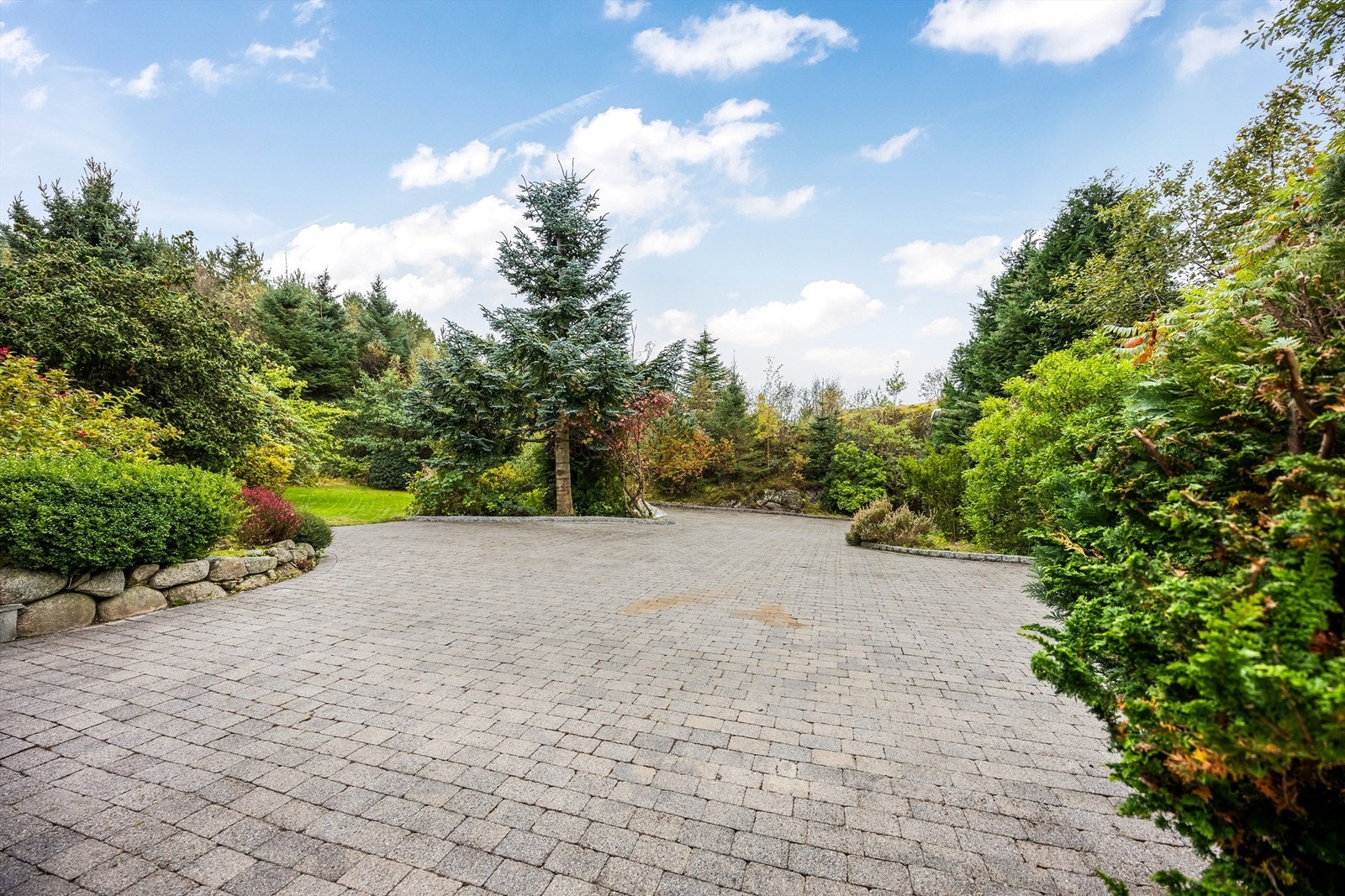 Romslig gårdsrom. Galleribilde