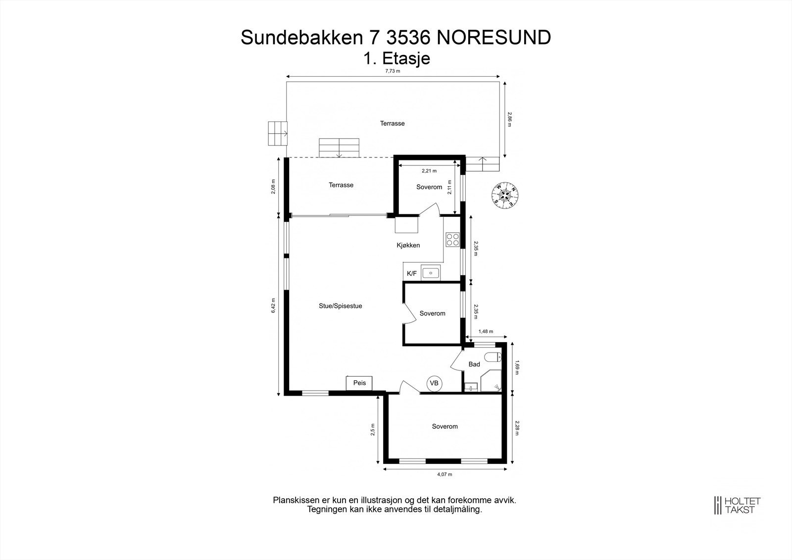 Plantegning 1.etg Galleribilde