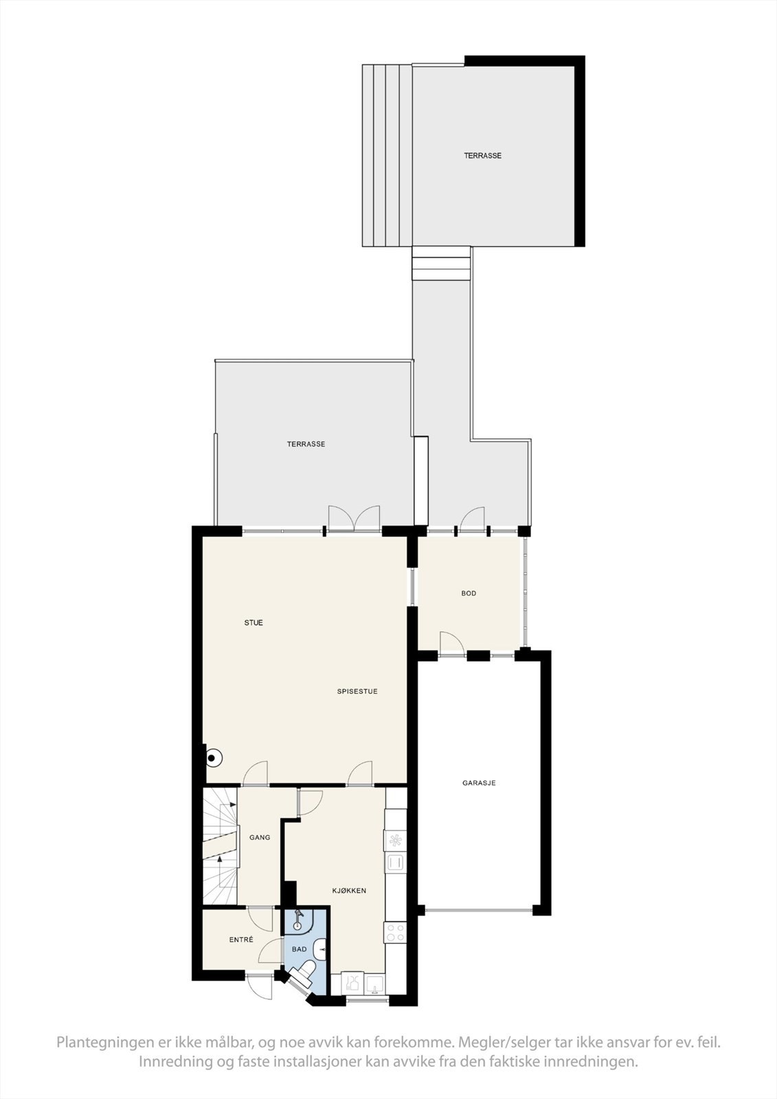 Plantegning 1. etasje. Galleribilde