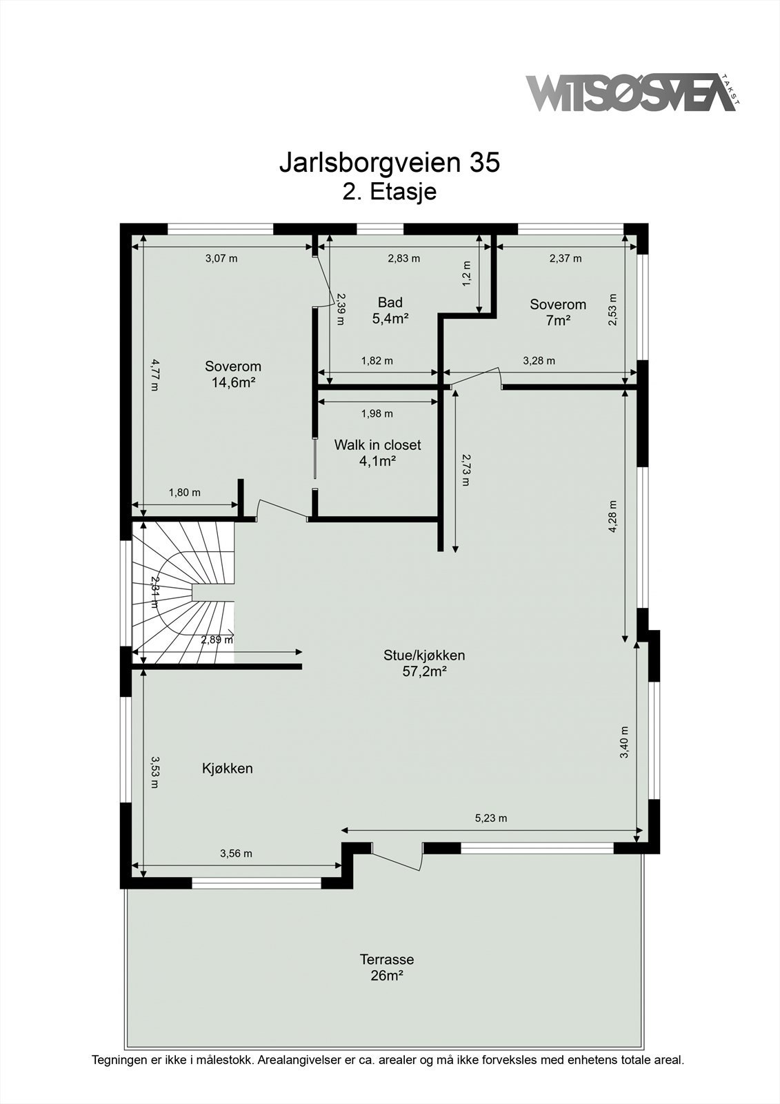 Planskisse 2. etasje Galleribilde