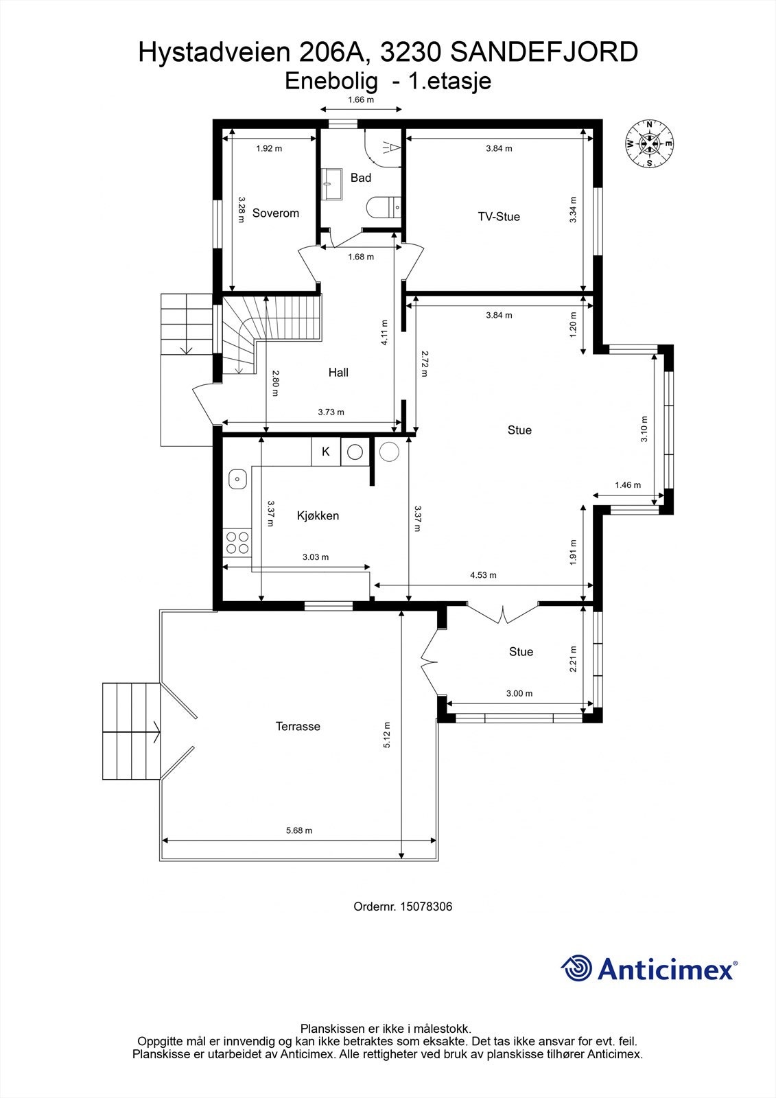 Plantegning - 1.etasje Galleribilde