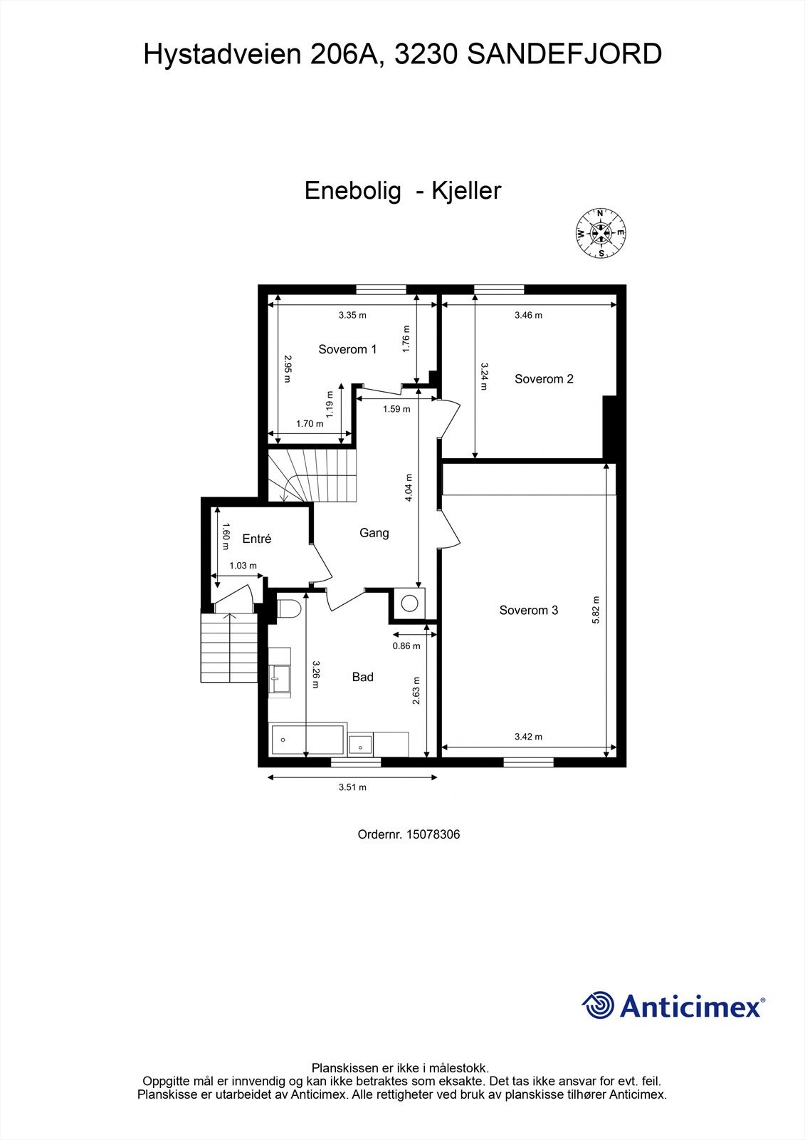 Plantegning - kjeller Galleribilde