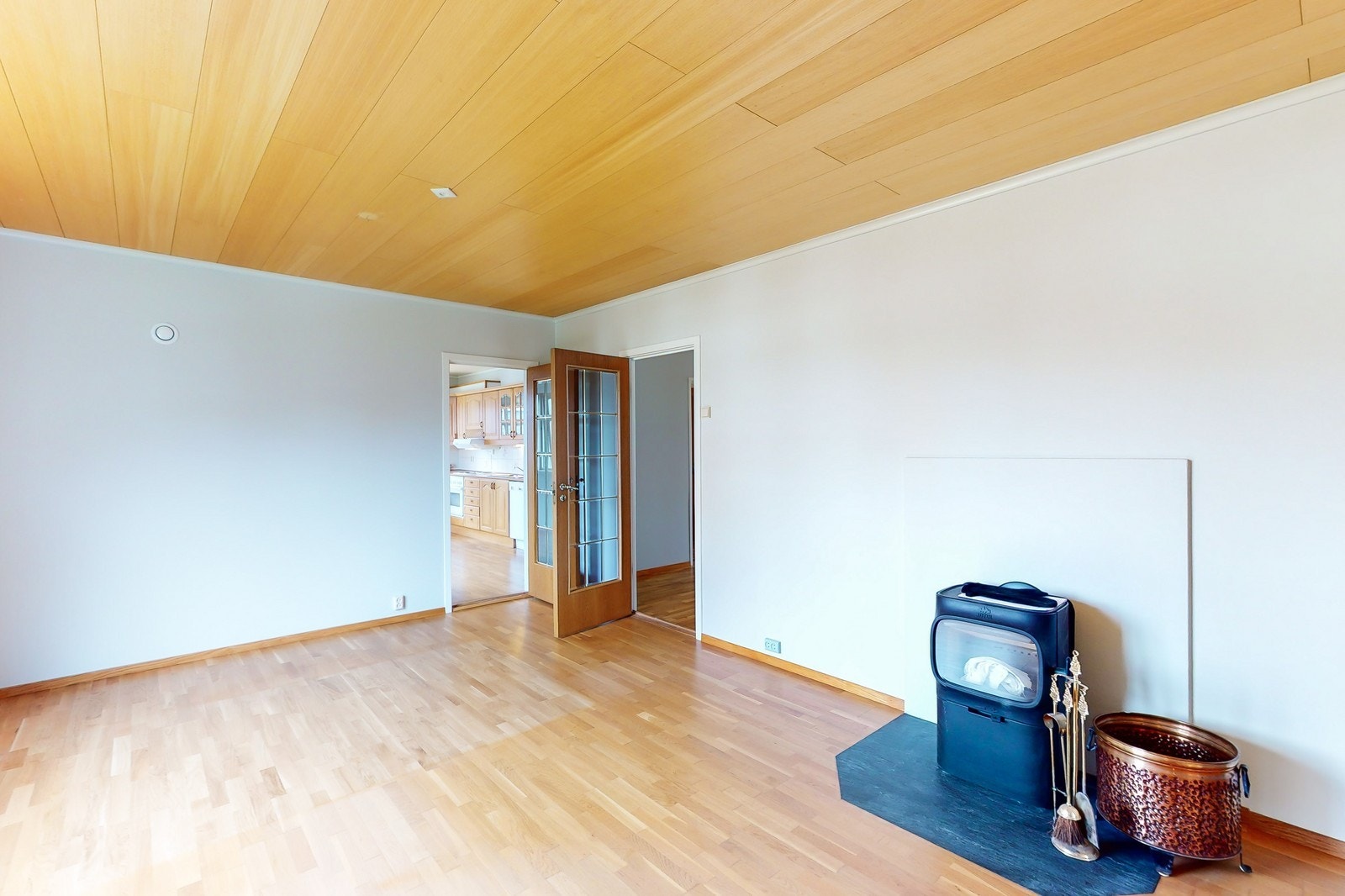 Fungerende peis i stue Galleribilde