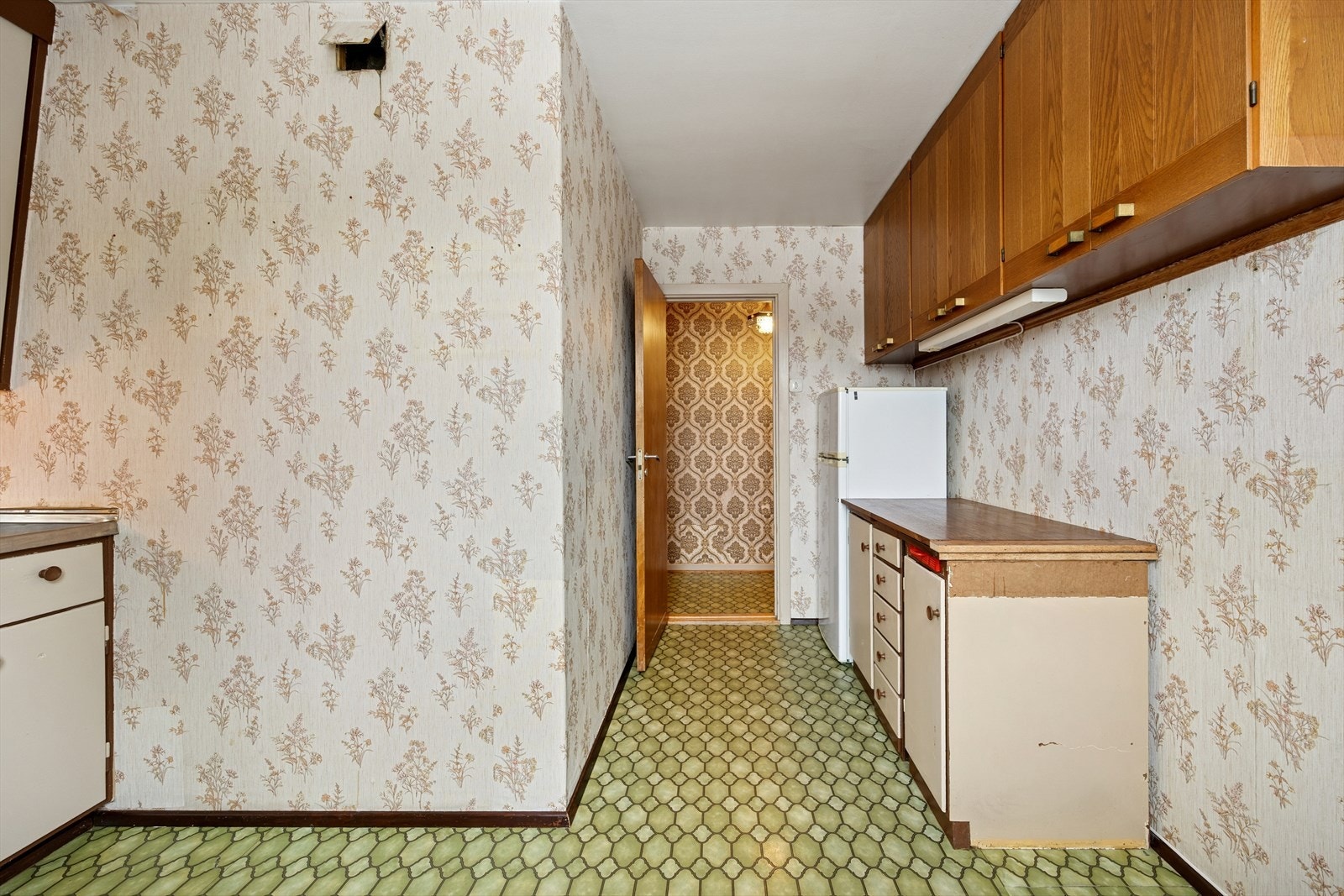 Kjøkkenet har adkomst fra gangen. Galleribilde