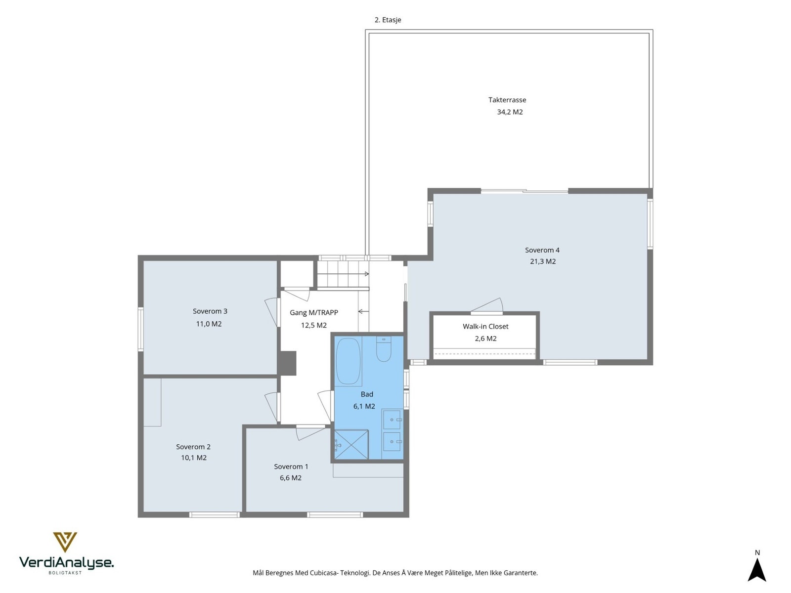 Planskisse 2. etasje. Galleribilde