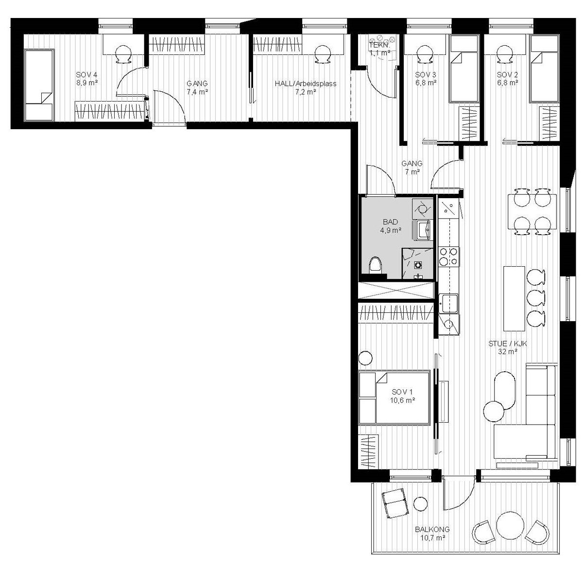 Plantegning Galleribilde