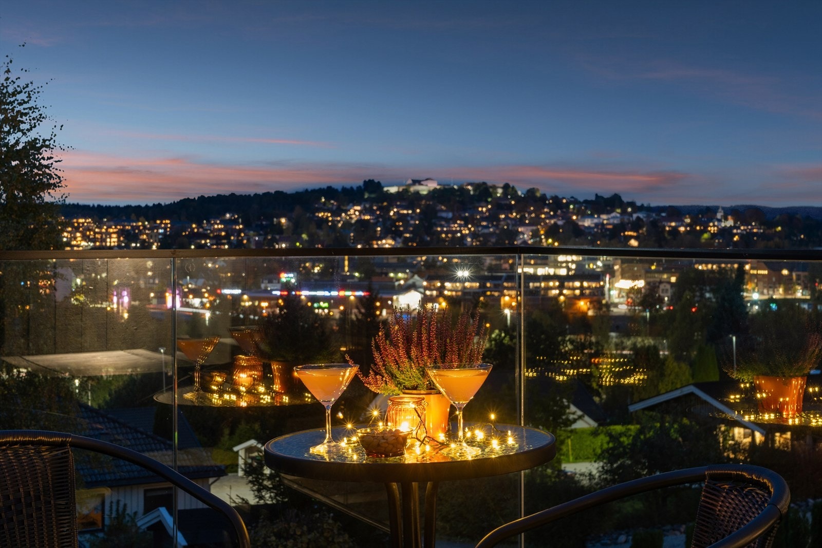 Kongsvinger by night! Det finnes ikke et bedre sted å være om du vil nyte denne utsikten. Galleribilde