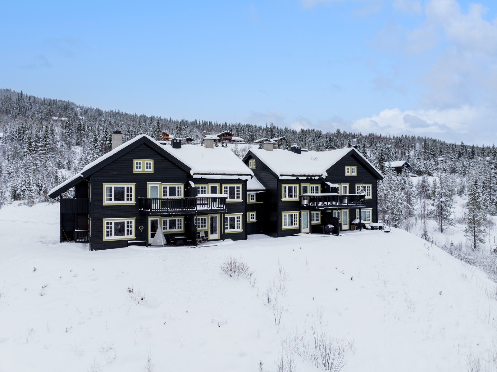 Nesbyen Fjellandsby har en meget sentral passering i Nesfjellet. Galleribilde