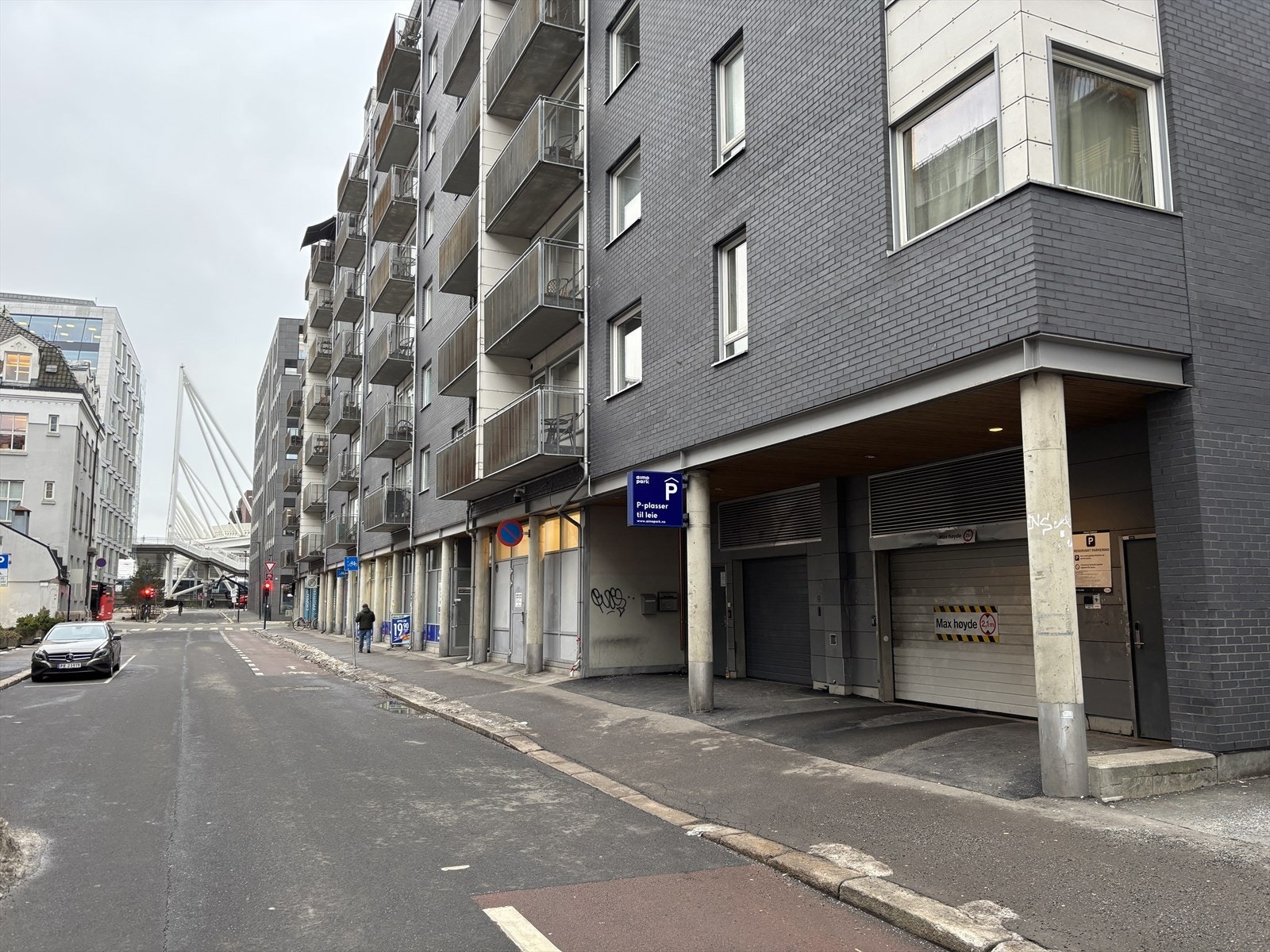 Enkel innkjøring fra Platous gate. Galleribilde