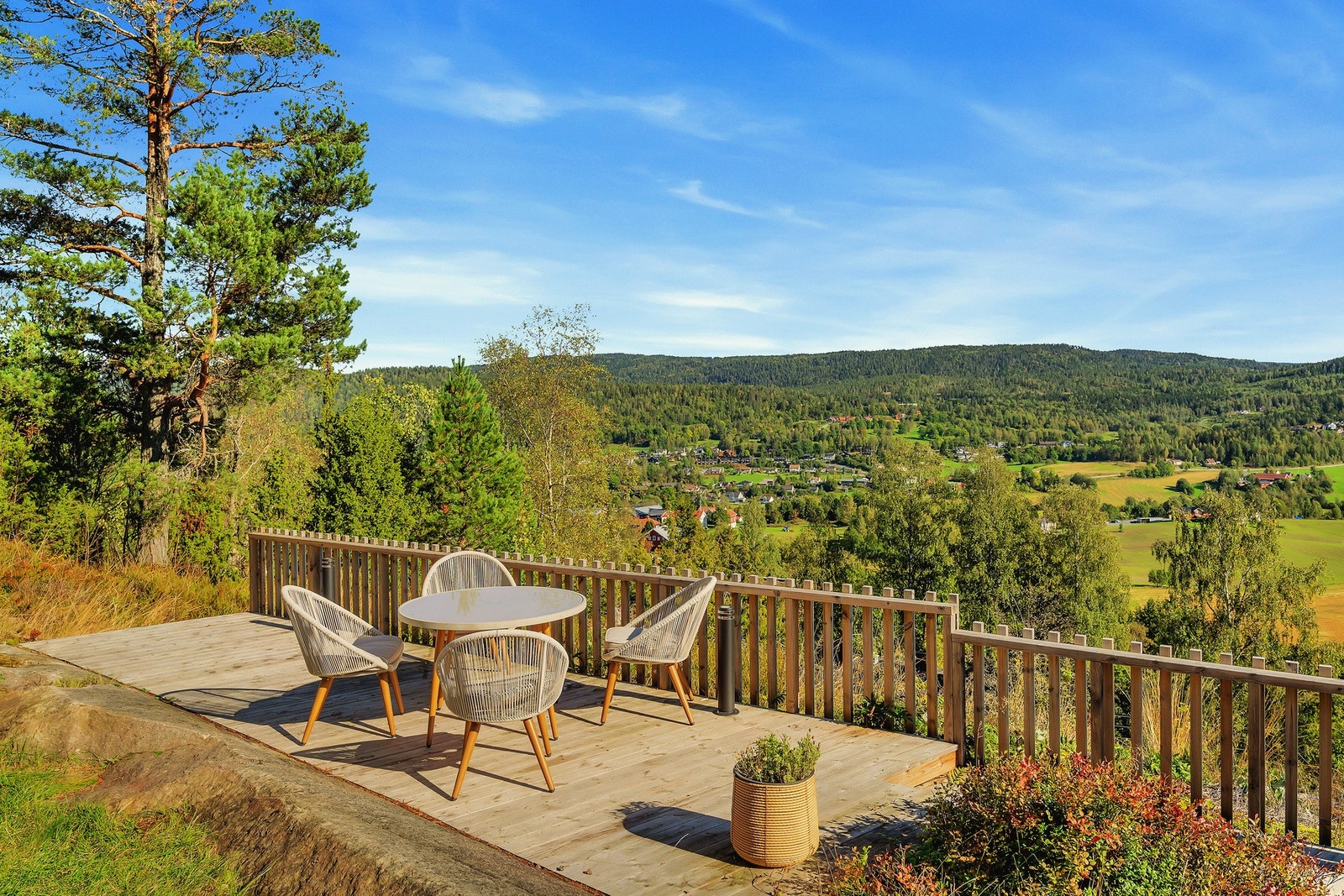 Stor utsikts terrasse Galleribilde