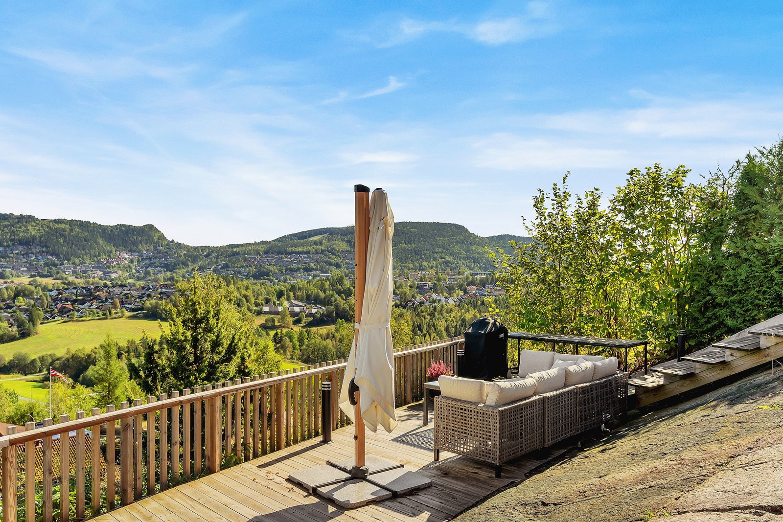 Stor utsikts terrasse Galleribilde