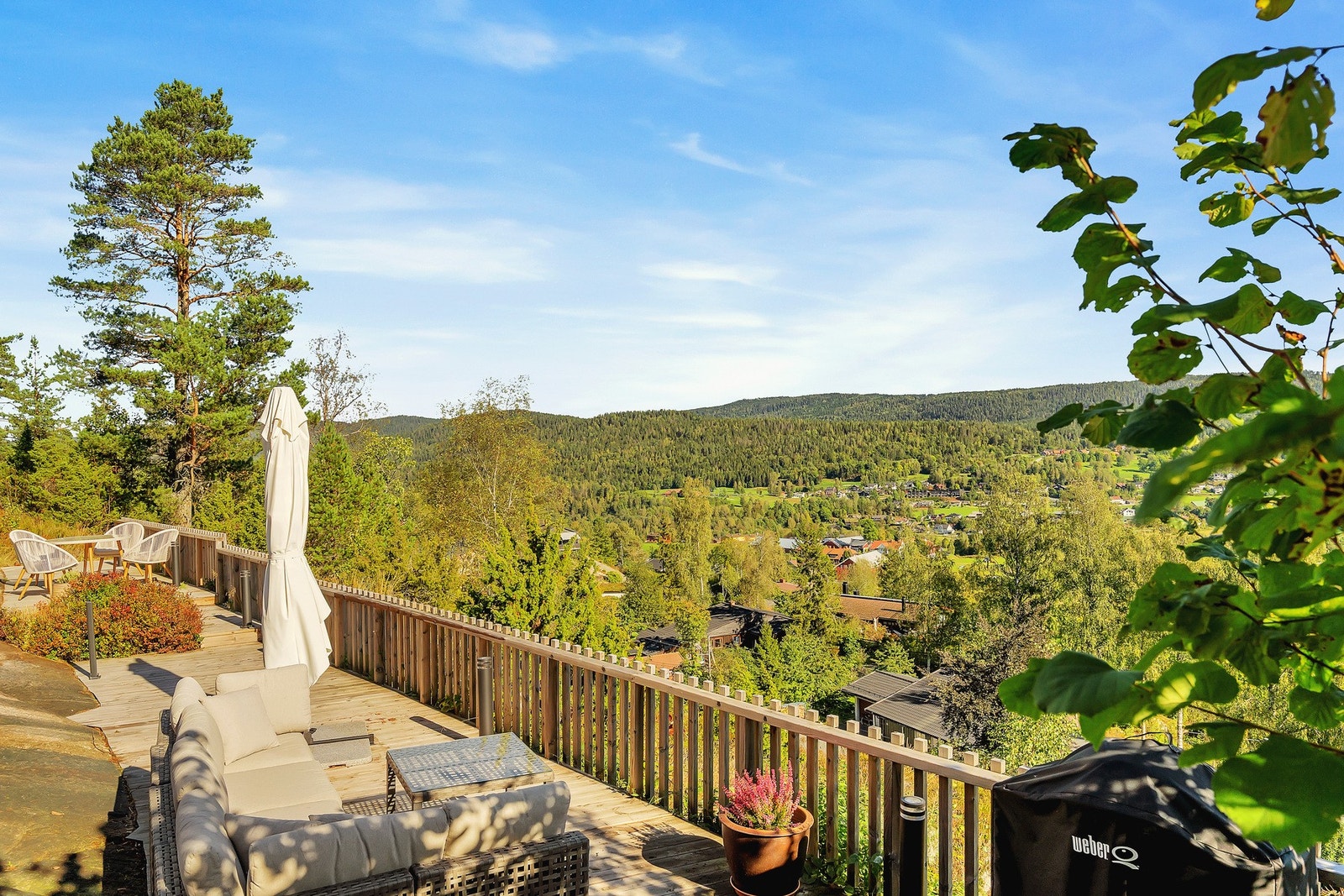 Stor utsikts terrasse Galleribilde