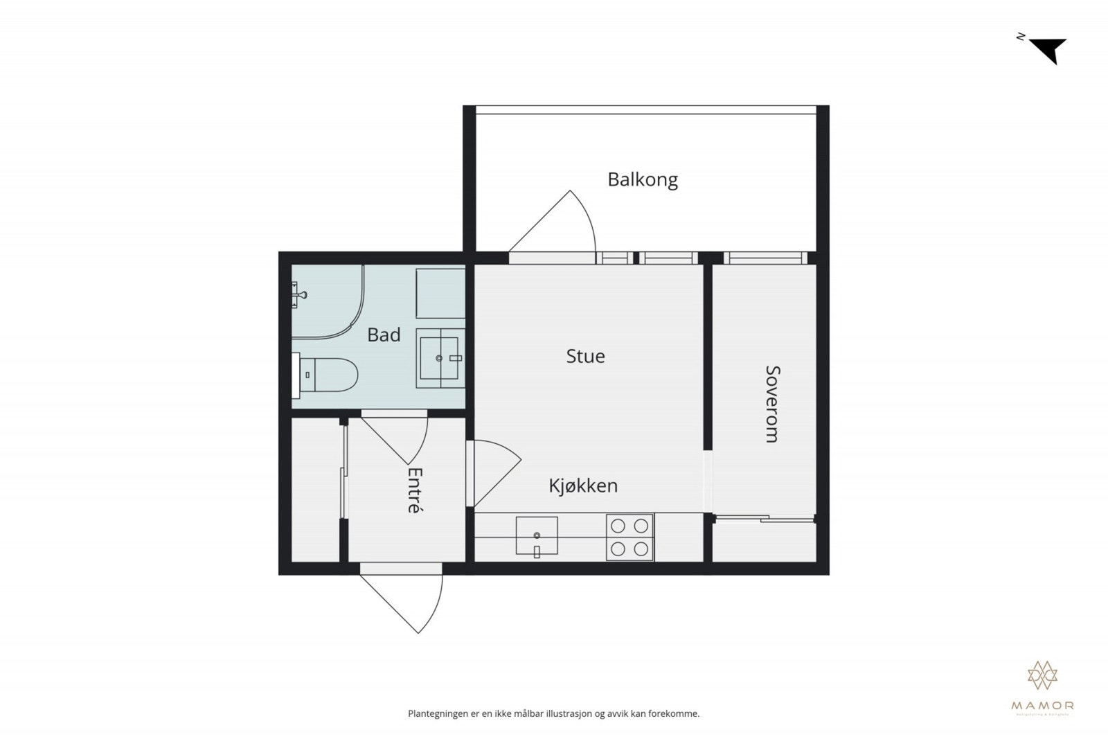 Plantegning 2.etasje Galleribilde