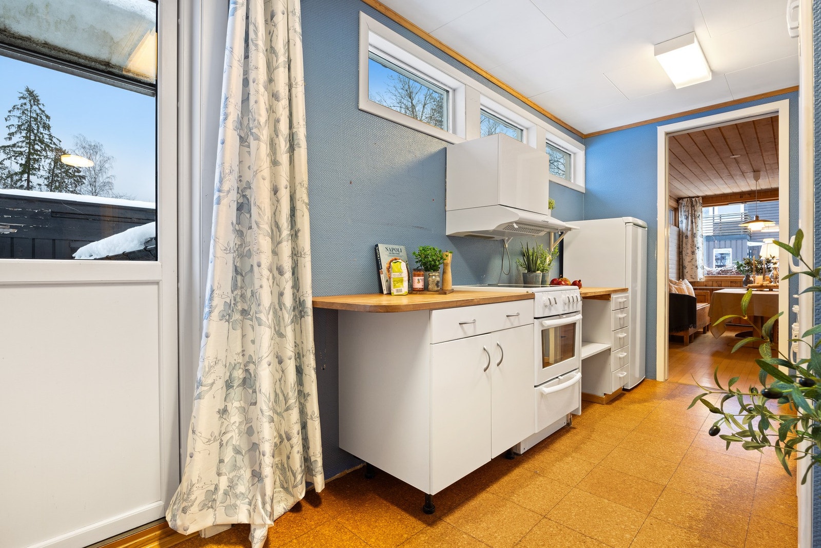 Utgang til hage fra kjøkkenet Galleribilde