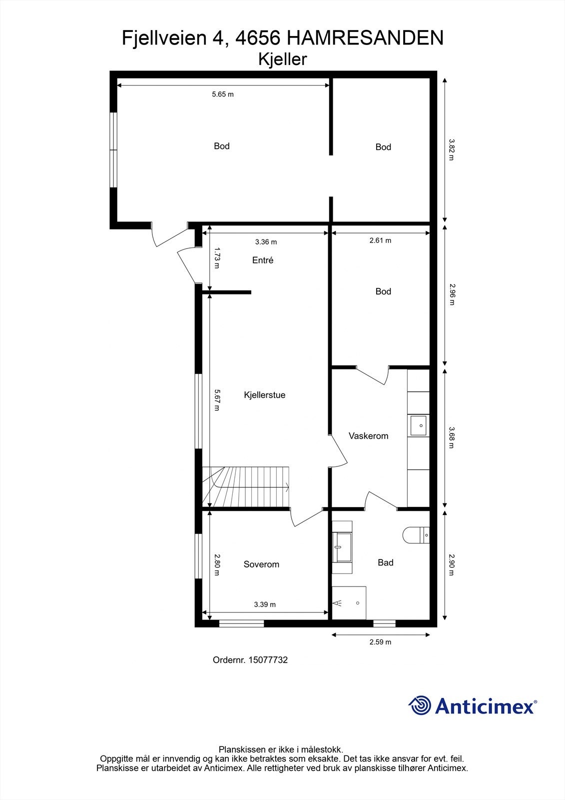 Plantegning-Kjeller/Underetasje Galleribilde