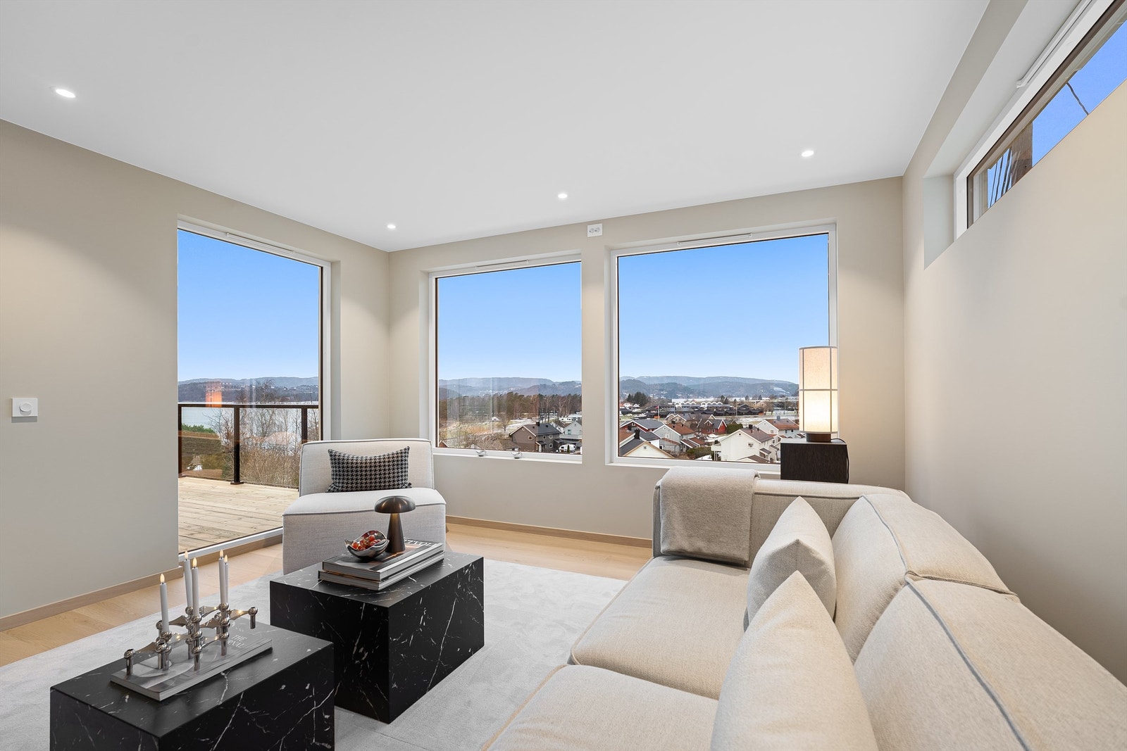 Sofagruppe med utsikt Galleribilde