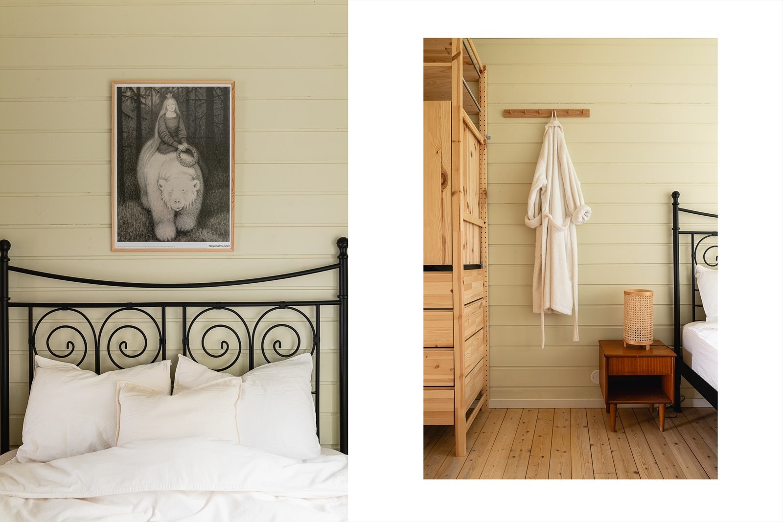 Også her er det plass til dobbeltseng. Rommet er ypperlig som barnerom, gjesterom eller som kontor. Galleribilde